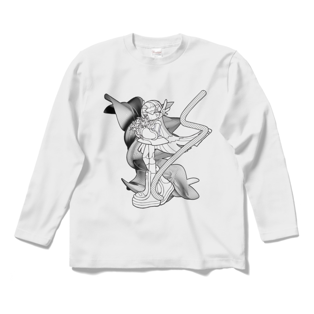 transparent long sleeve t-shirt in mono