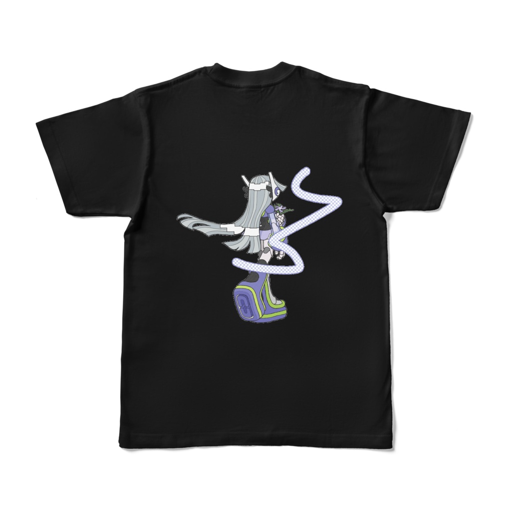 transparent t-shirt black