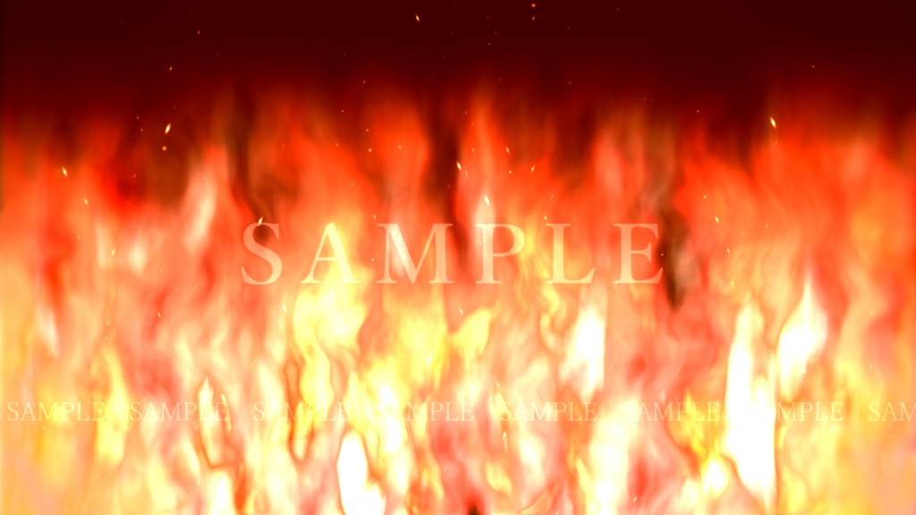 炎の素材(動画素材/2種類)