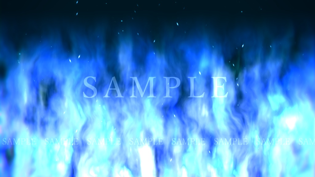 炎の素材(動画素材/2種類)