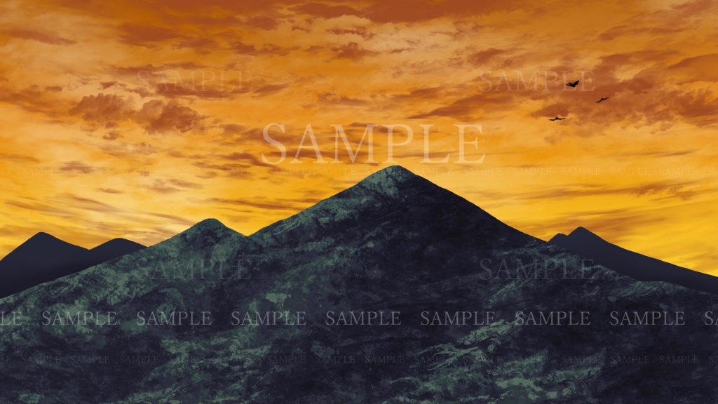 【無料あり】背景イラスト(山) 差分+おまけ合計49枚