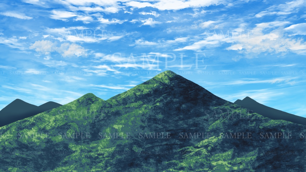 【無料あり】背景イラスト(山) 差分+おまけ合計49枚