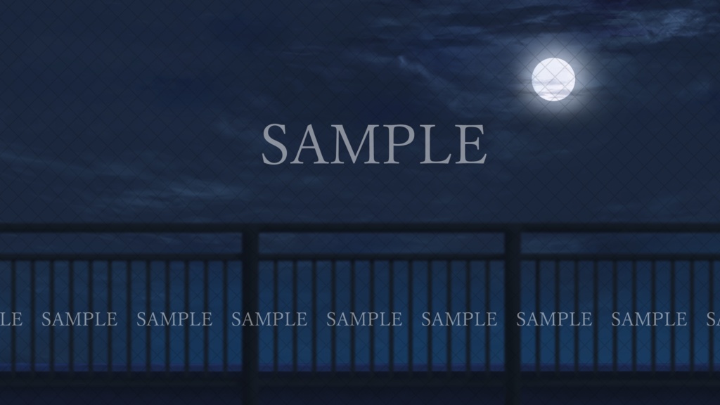 【イラスト背景素材】海の見える高台の歩道【無料版38枚/有料版121枚】