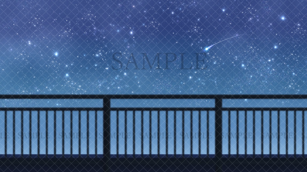 【イラスト背景素材】海の見える高台の歩道【無料版38枚/有料版121枚】