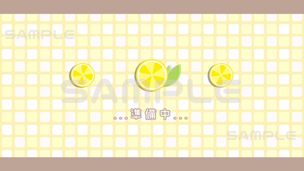 【動画素材】フルーツ待機画面(オレンジ/レモン/ライム)