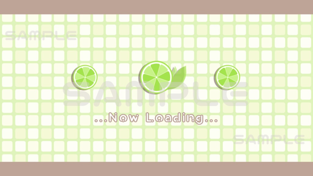 【動画素材】フルーツ待機画面(オレンジ/レモン/ライム)