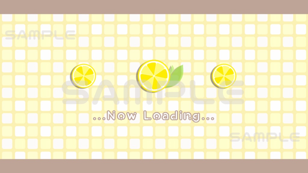 【動画素材】フルーツ待機画面(オレンジ/レモン/ライム)