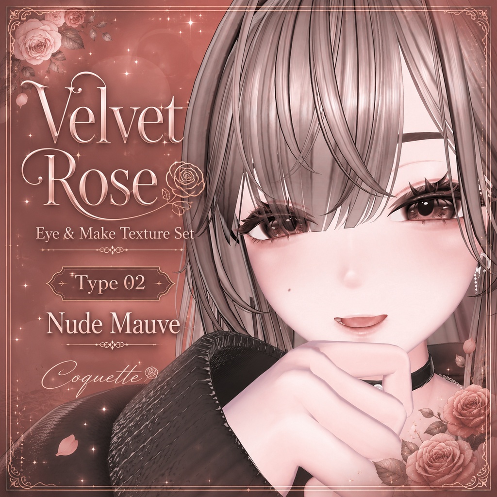 【海咲 Misaki 対応】Velvet Rose|Eye & Make Texture Set