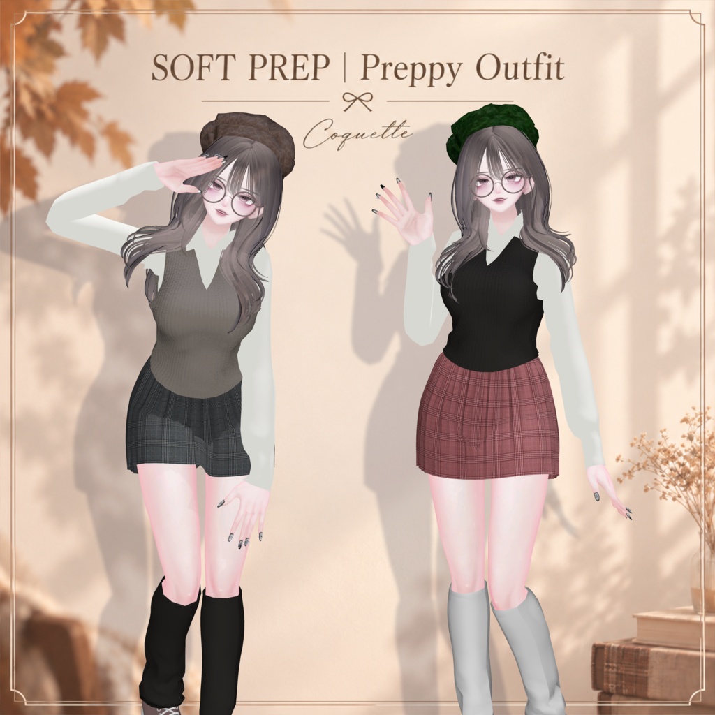 【5アバター対応衣装】SOFT PREP|Preppy Outfit 発売記念セール中✨