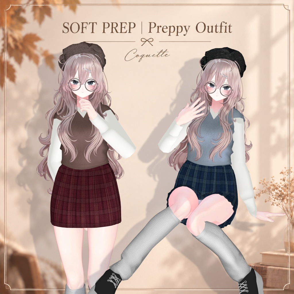 【5アバター対応衣装】SOFT PREP｜Preppy Outfit 発売記念セール中✨