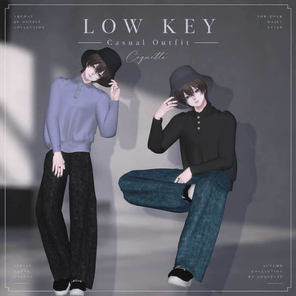 ⚡発売記念セール⚡LOW KEY|Casual Outfit 狛乃/水瀬/Alue(+head)/彼方対応