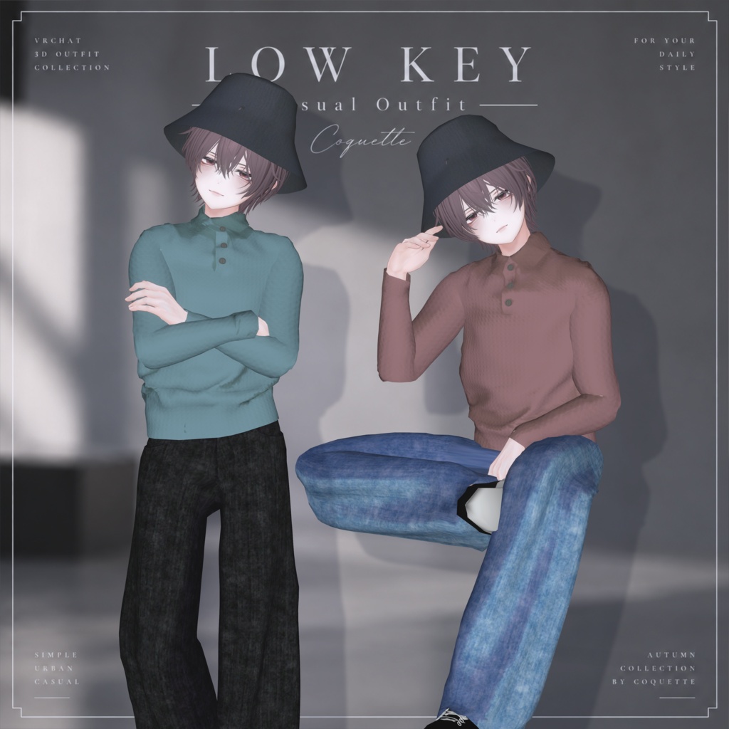 ⚡発売記念セール⚡LOW KEY|Casual Outfit 狛乃/水瀬/Alue(+head)/彼方対応