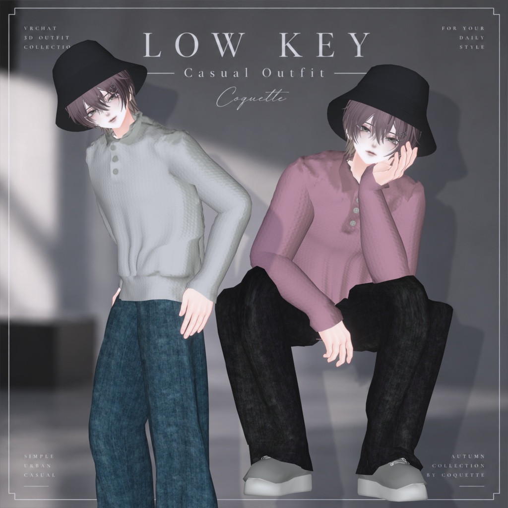 ⚡発売記念セール⚡LOW KEY|Casual Outfit 狛乃/水瀬/Alue(+head)/彼方対応