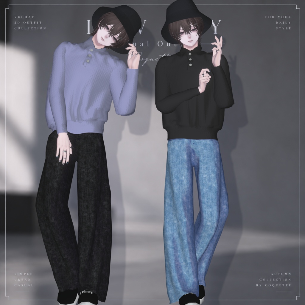 ⚡発売記念セール⚡LOW KEY|Casual Outfit 狛乃/水瀬/Alue(+head)/彼方対応