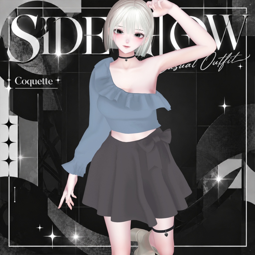 ✨発売記念セール✨【6アバター対応】SIDE GLOW|Casual Outfit