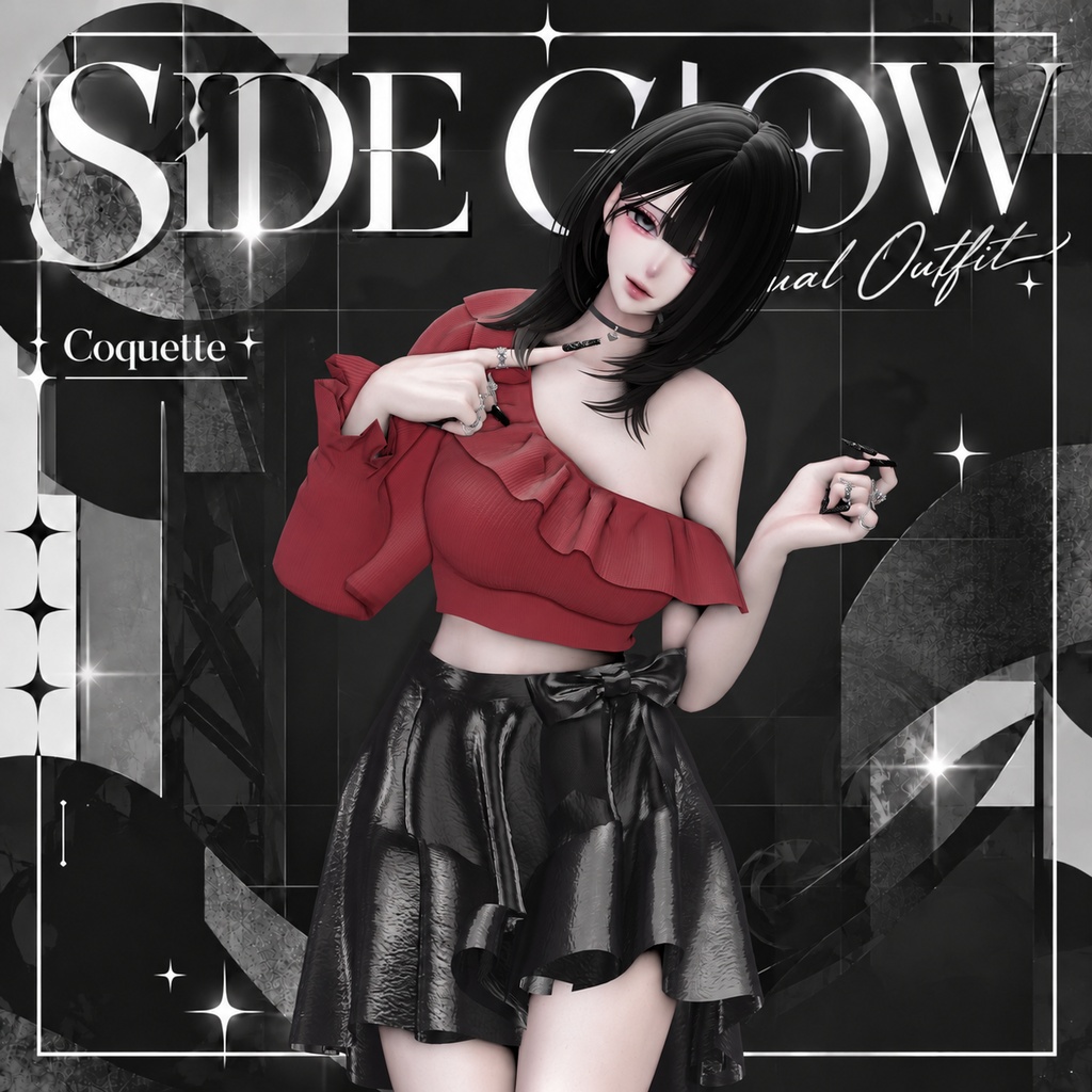 ✨発売記念セール✨【6アバター対応】SIDE GLOW|Casual Outfit