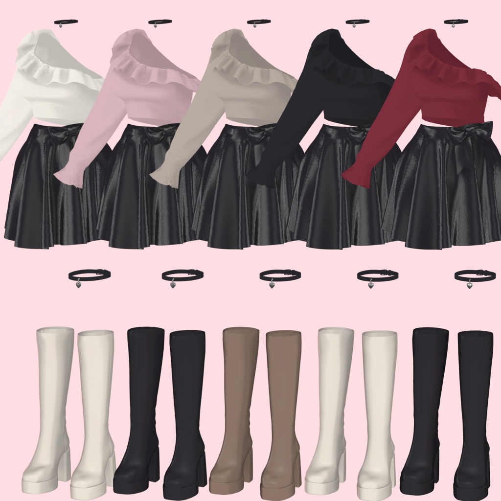 ✨発売記念セール✨【6アバター対応】SIDE GLOW|Casual Outfit