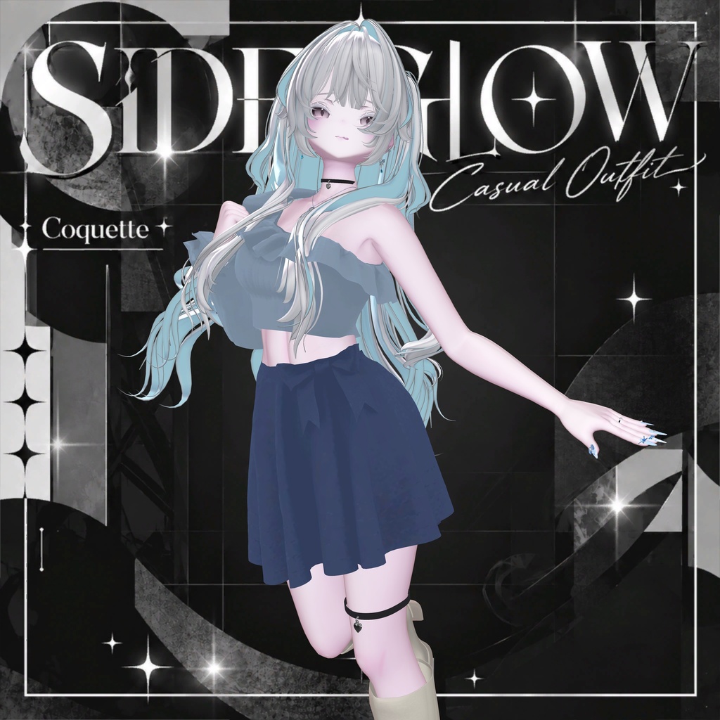 ✨発売記念セール✨【6アバター対応】SIDE GLOW|Casual Outfit