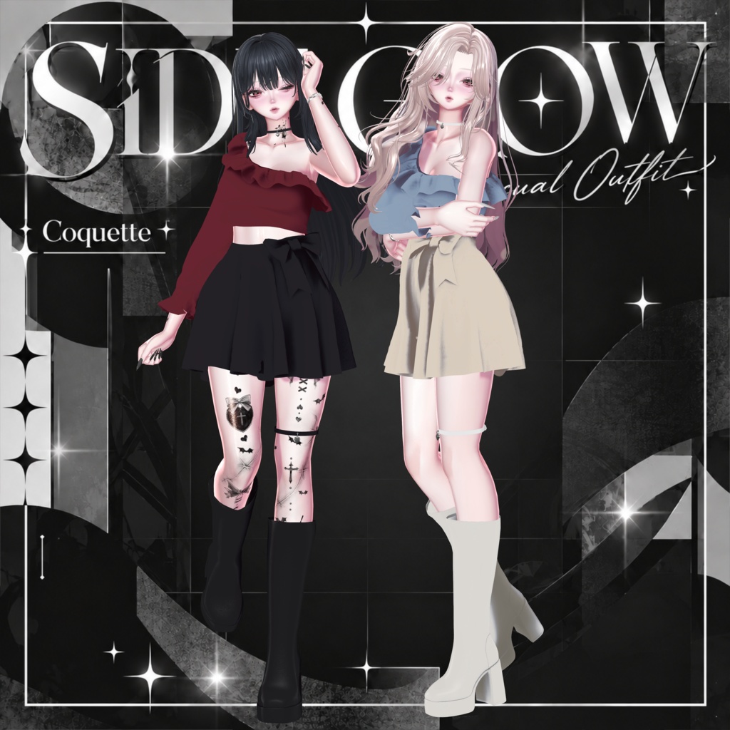 ✨発売記念セール✨【6アバター対応】SIDE GLOW|Casual Outfit