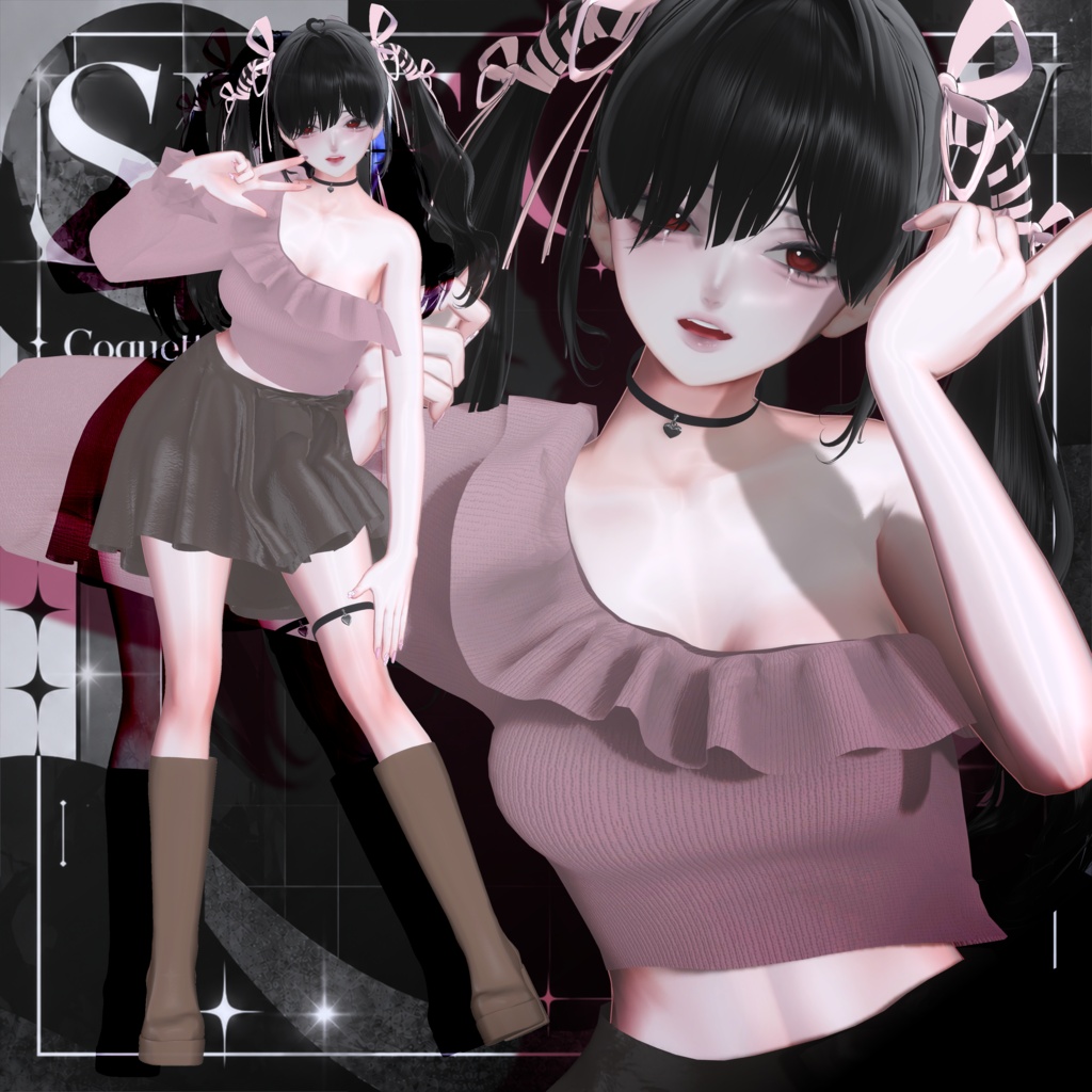 ✨発売記念セール✨【6アバター対応】SIDE GLOW|Casual Outfit