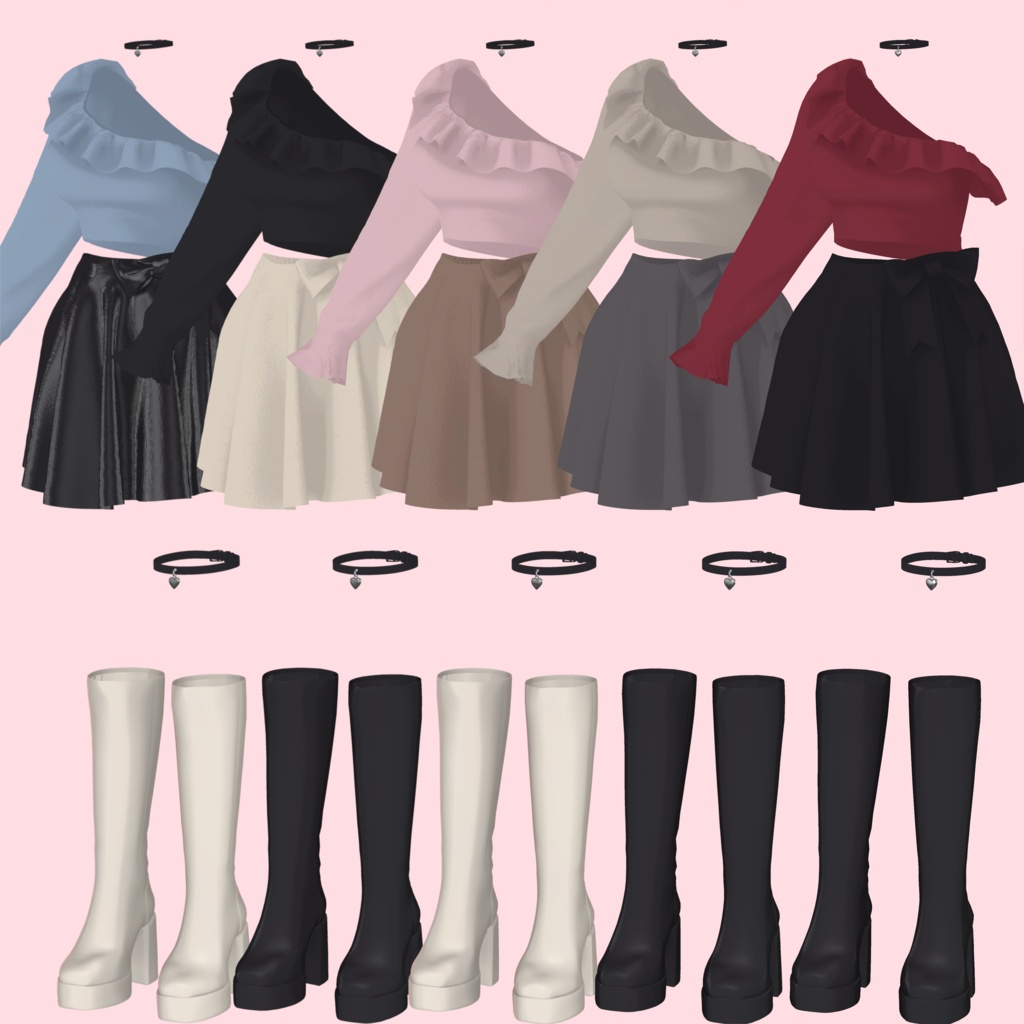 ✨発売記念セール✨【6アバター対応】SIDE GLOW|Casual Outfit