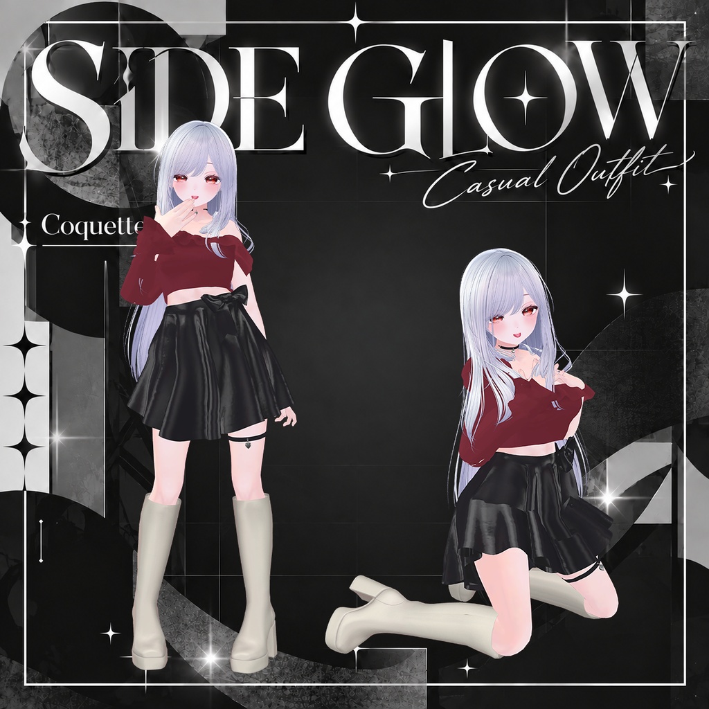 ✨発売記念セール✨【6アバター対応】SIDE GLOW|Casual Outfit