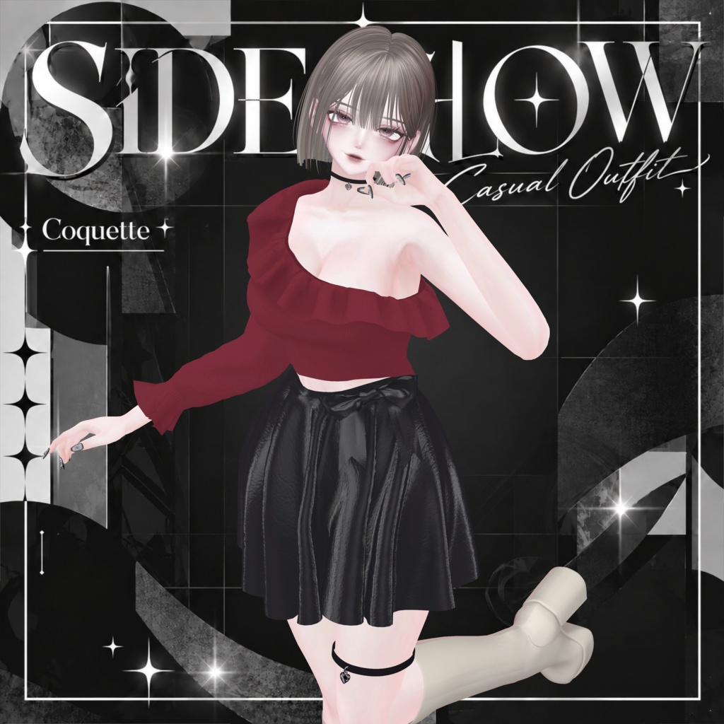 ✨発売記念セール✨【6アバター対応】SIDE GLOW｜Casual Outfit