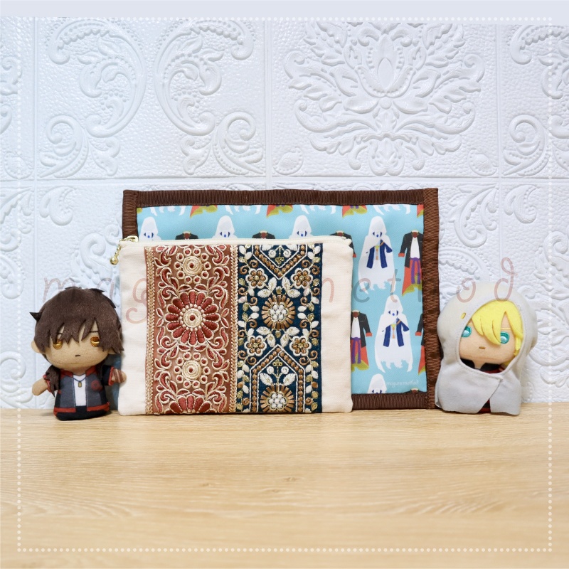 大倶利伽羅&山姥切国広 インド刺繍リボンポーチ