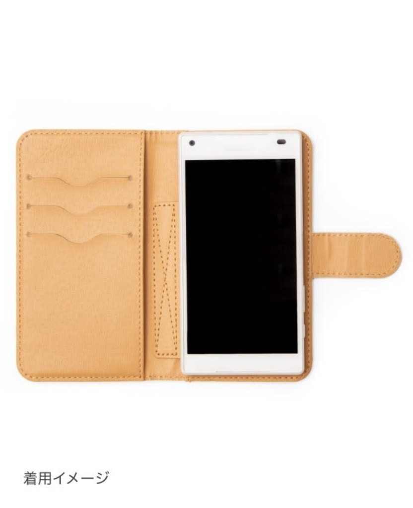 猫と月の手帳型Androidケース