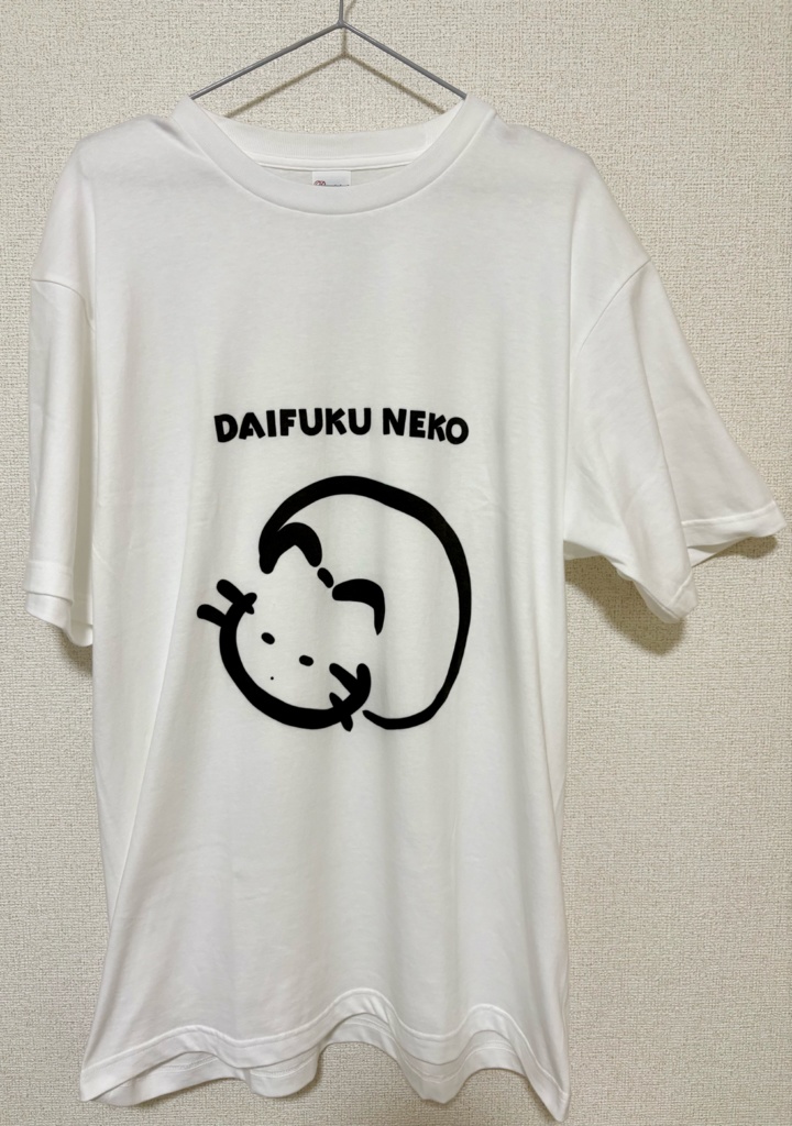 白Tシャツ《ゆるねこ倶楽部》 大福ねこ