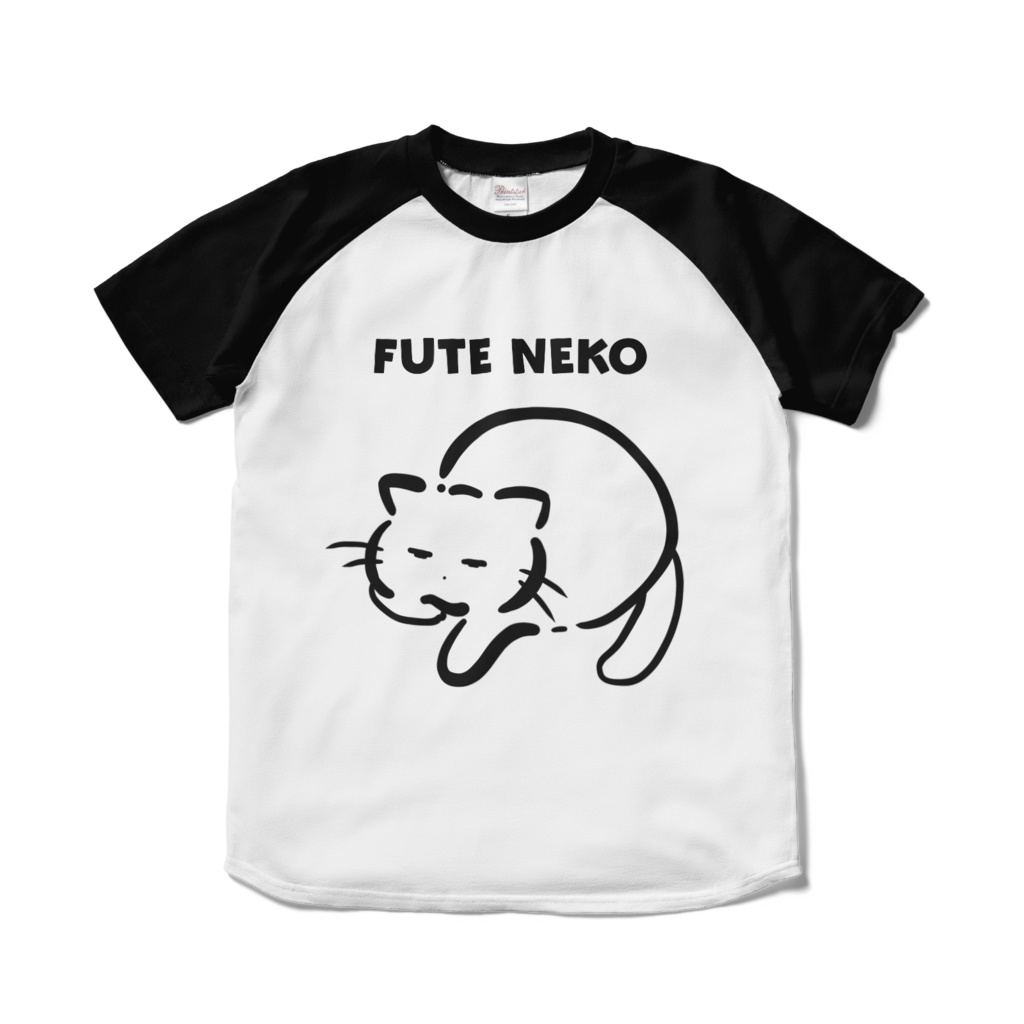 ラグランTシャツ《ゆるねこ倶楽部》ふてねこ