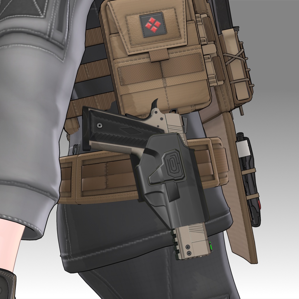 Holster【MMDモデル配布】