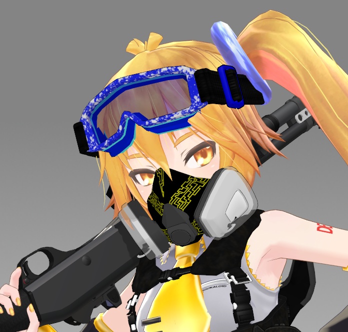 Goggles set 【MMDモデル配布】