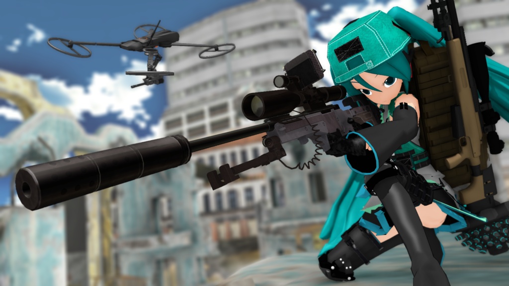 Tactical Cap【MMDモデル配布】