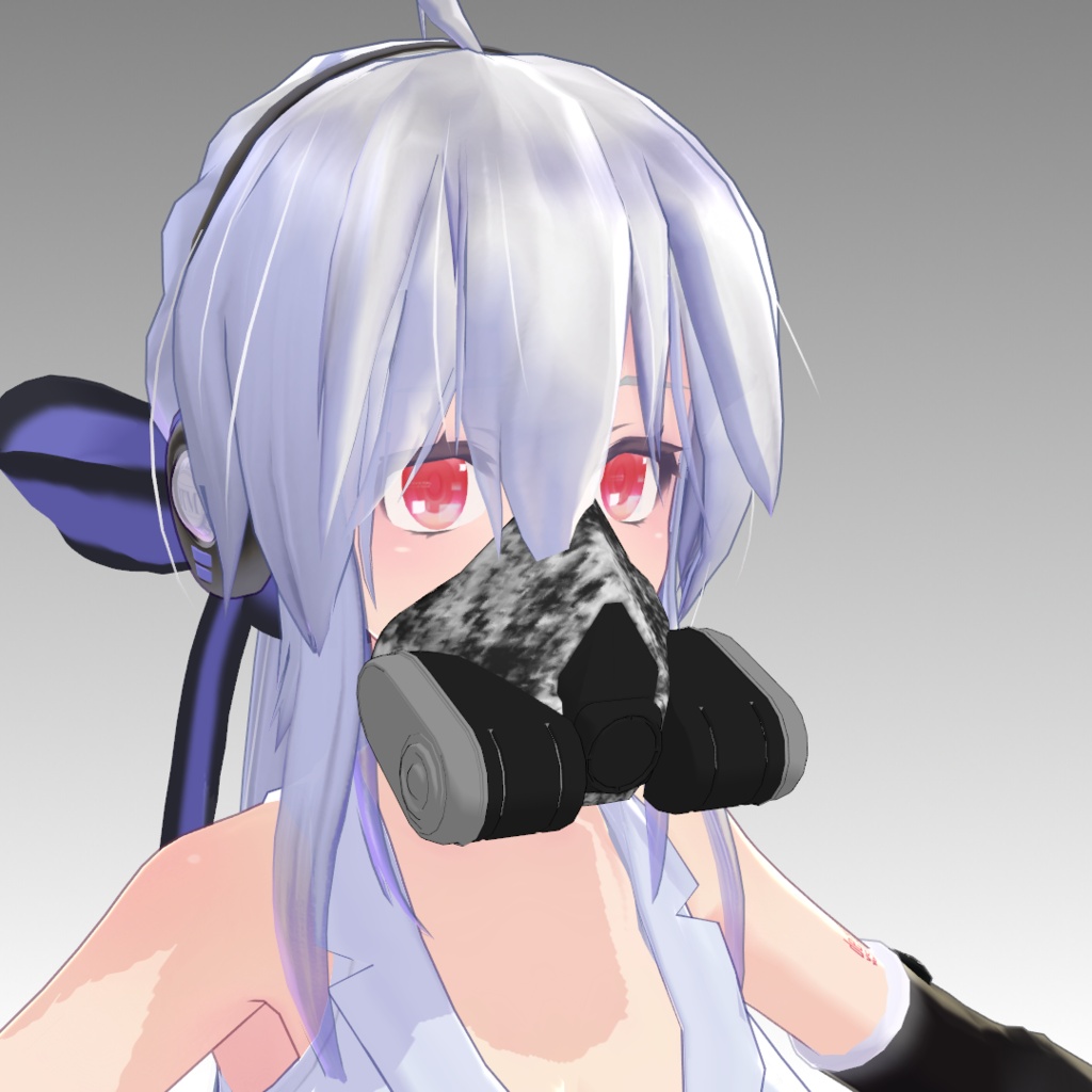 Half Mask set 2【MMDモデル配布】