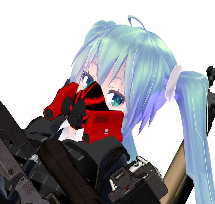 Half Mask set 2【MMDモデル配布】