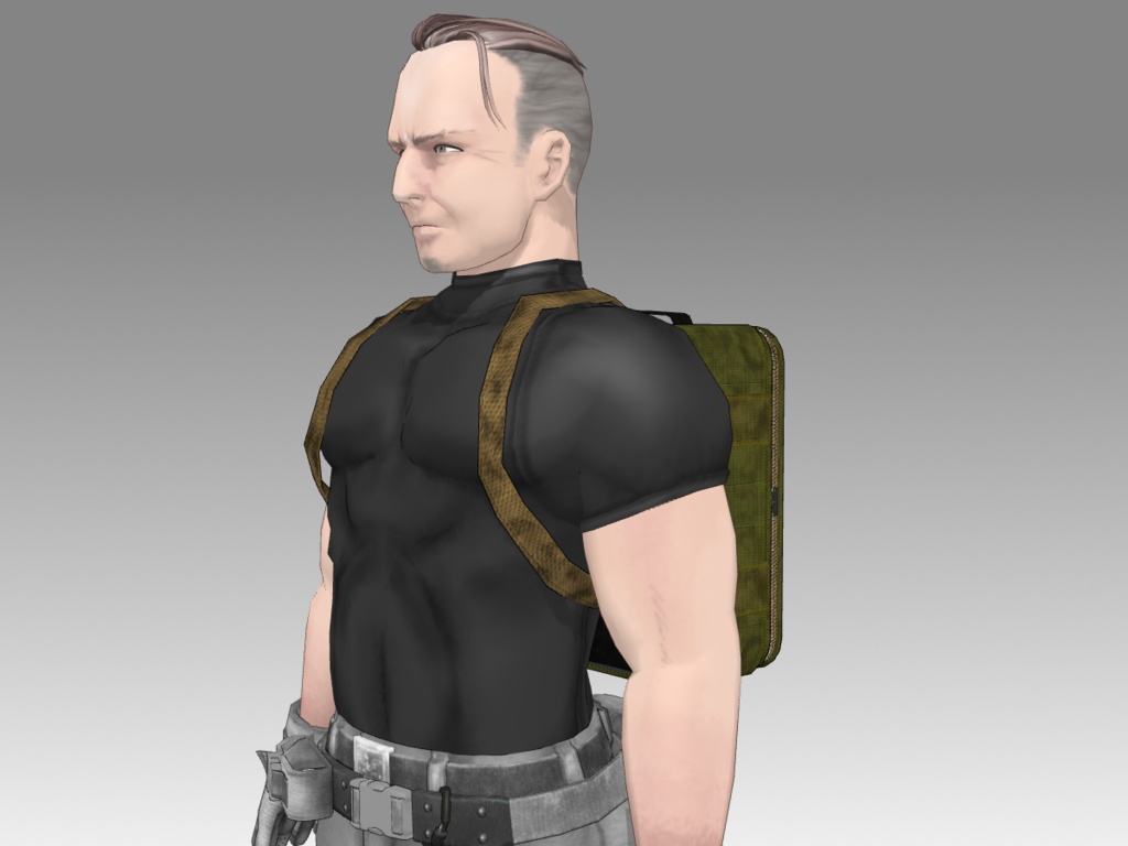 Molle System 3way bag 【MMDモデル配布】