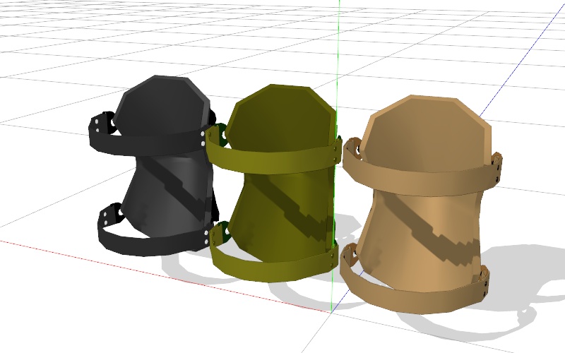 Elbow & Knee Pad 【MMDモデル配布】