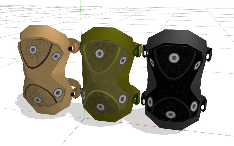 Elbow & Knee Pad 【MMDモデル配布】