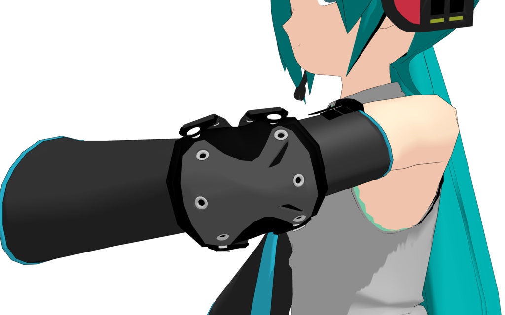 Elbow & Knee Pad set Type-B 【MMDモデル配布】