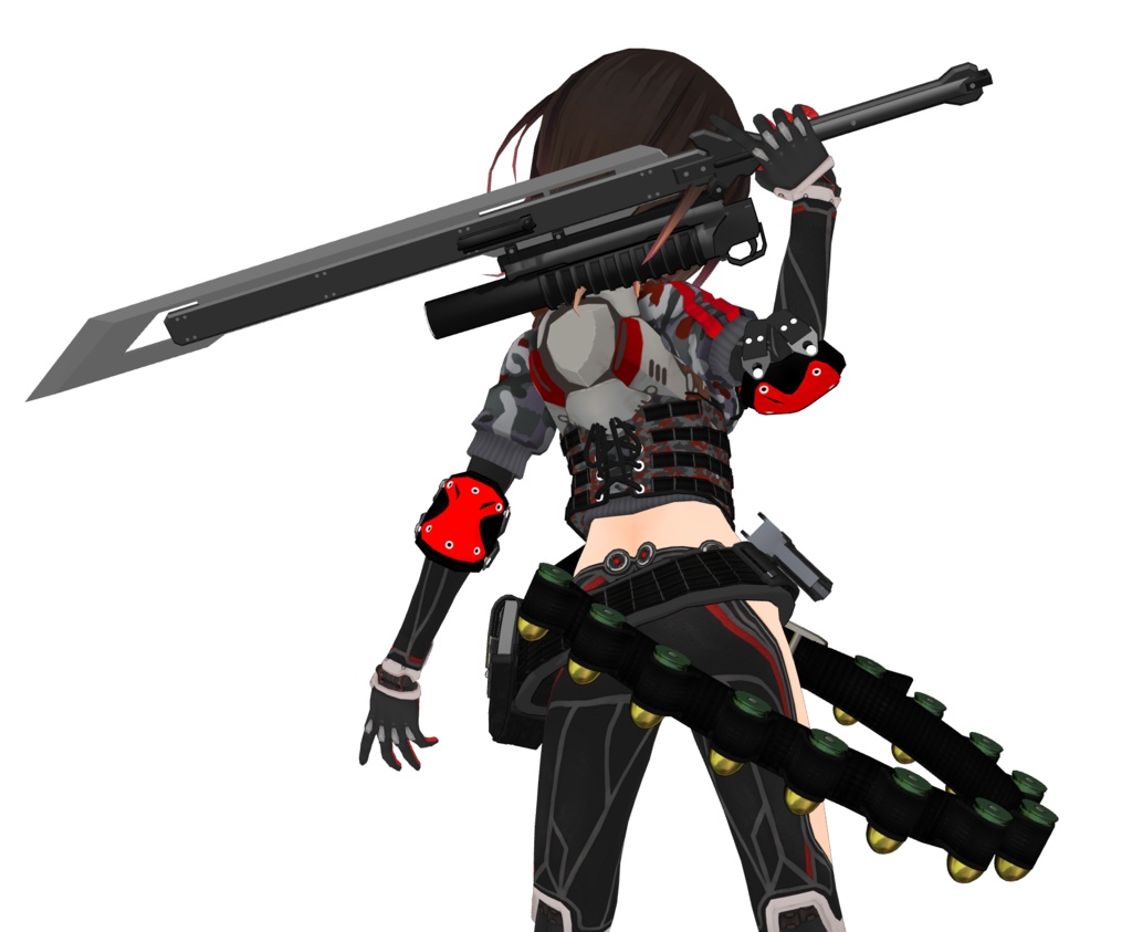 榴弾ベルト【MMDモデル配布】