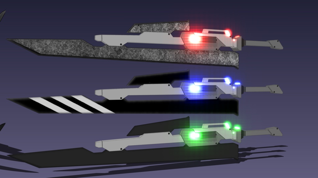 近接武器詰め合わせ2【MMDアクセサリ配布】