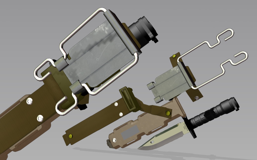 M9 bayonet 【MMDモデル配布】