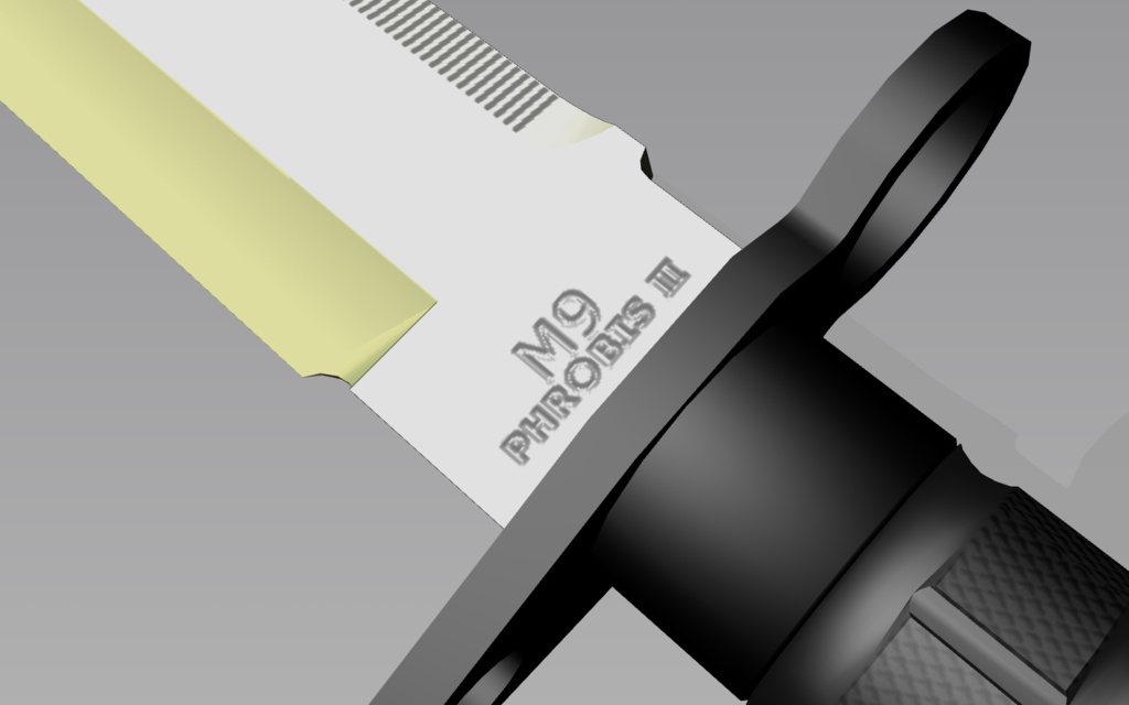 M9 bayonet 【MMDモデル配布】