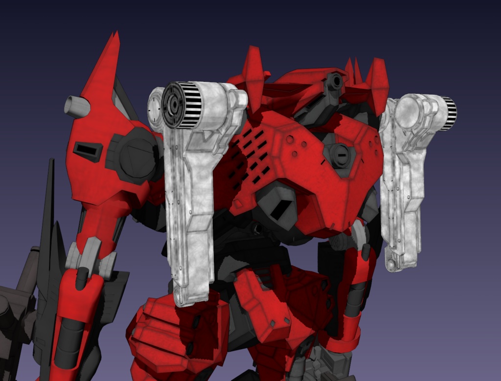 VP-60LCD&肩武器懸架アーム【MMDモデル配布】