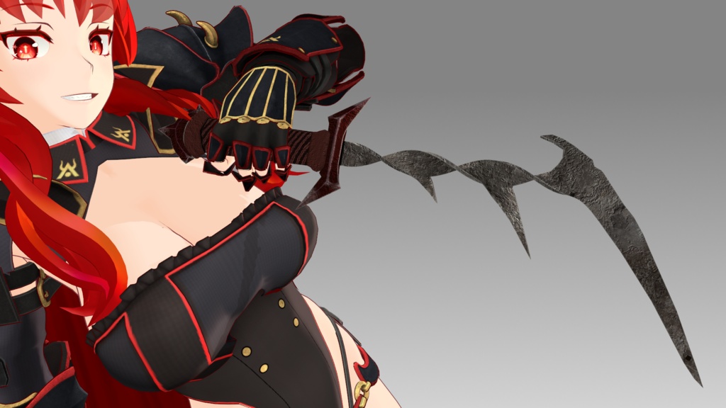 深淵の監視者モチーフのアクセサリー&モーション配布【MMDモデル】