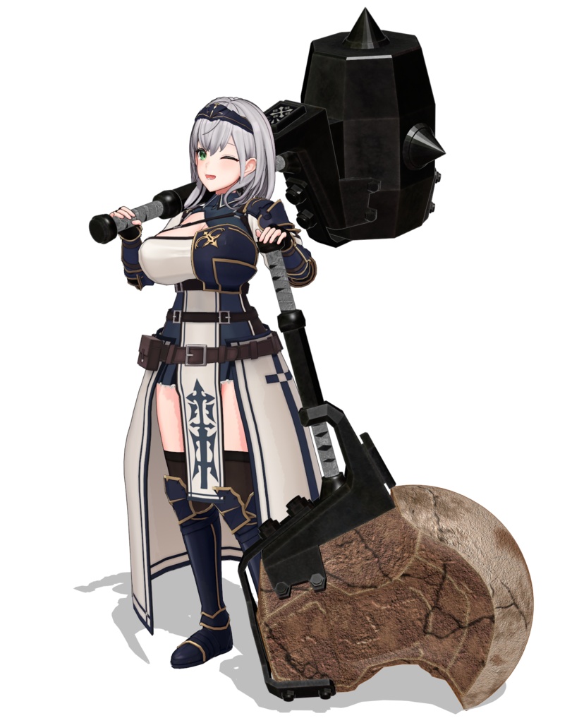 MHWildsハンマー3セット【MMDモデル配布】
