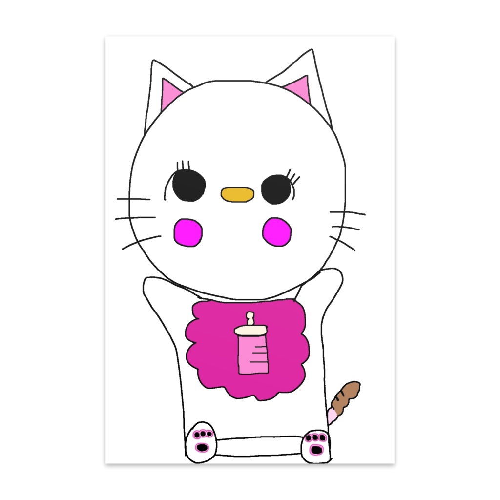 キュートな猫さんポストカード