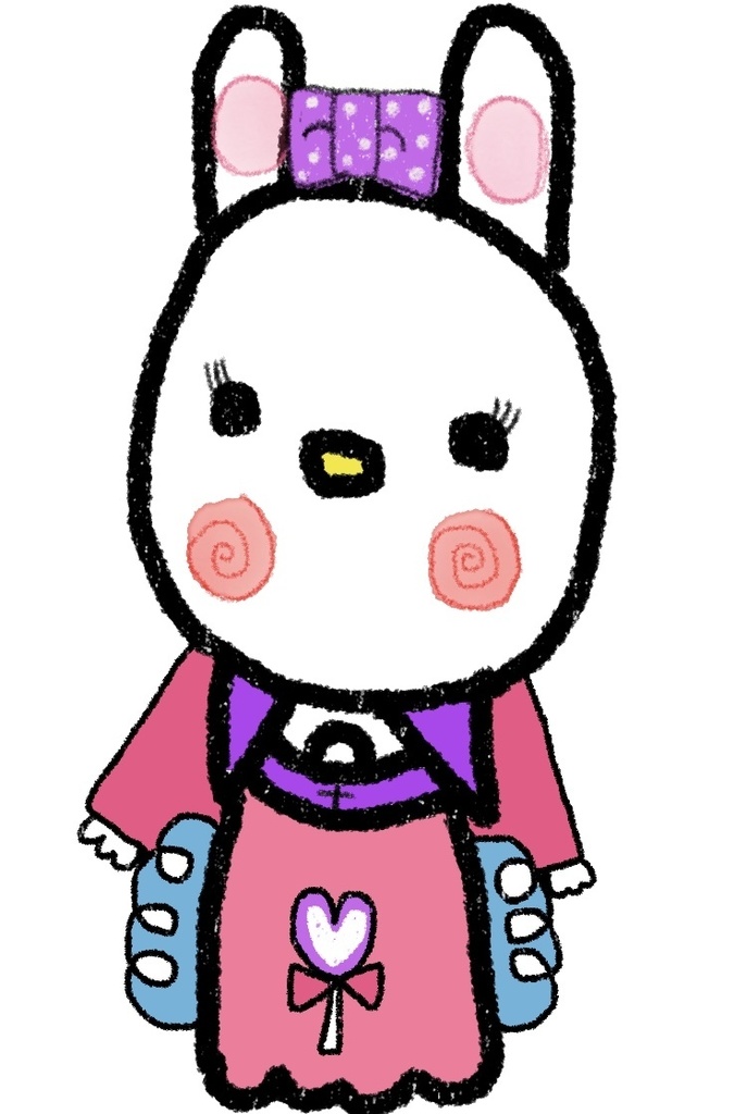 天使のうさぎトートバッグ