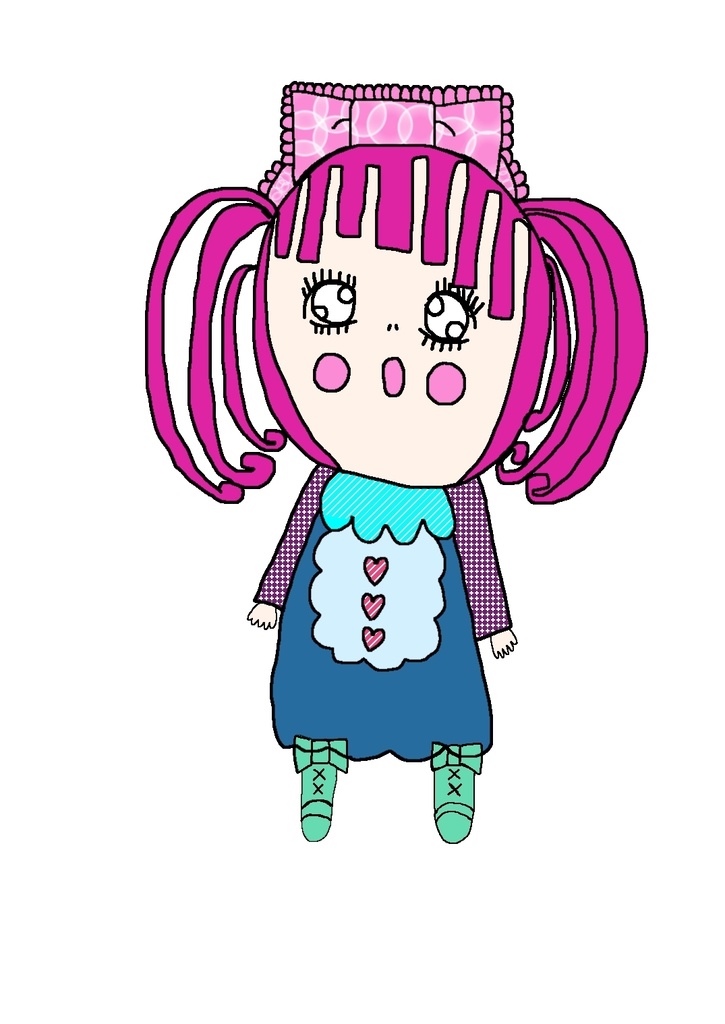 ロリィタ少女のトートバッグ